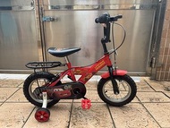 二手單車 12寸 紅色 反斗車王麥坤小童單車  (元朗Yuen long)
