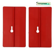 HONEYROOM Ceiling Auxiliary Board, 15×8.5cm Rectangle Auxiliary Board, Labor-saving Tools PVC Red Mo