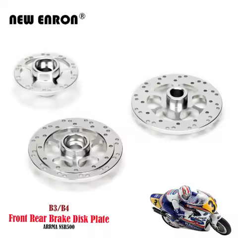 B3 B4 Front Rear Brake Disk Plate CNC Aluminium Alloy For RC Car 1/8 ARRMA Kyosho Motorcycle Honda N