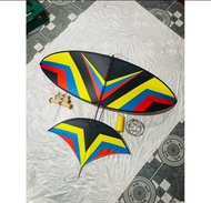 Combo: Diều 1m7 full cacbon + Sáo + Guồng + Dây china.Vải gió