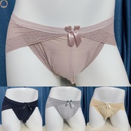Mens Briefs Sheer Thong All Seasons Bikini Undrewear Breathable Ice Silk