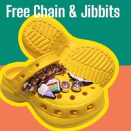 Bae Clogs With Chain hello kitty Jibbitz For Kids OEM (24-35)
