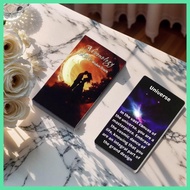 Tarot Oracle Cards Portable Bilingual with Meaning Moon Divination Cards Tarot Deck for Emotional Ex