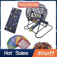 Deluxe Bingo Game Set with 6 Inch Bingo Cage, Bingo Master Board,75 Colored Balls , 50 Bingo Cards, 