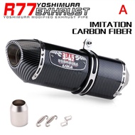 yoshimura R77 exhaust muffler Universal 51mm Motorcycle Exhaust Modified r25/z650/cbr250r/nvx155/r15