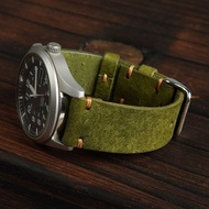 WEMODA 1-layer herbal leather watch strap for mechanical smart watches size 18 20 22mm D5P,D5WA Gree