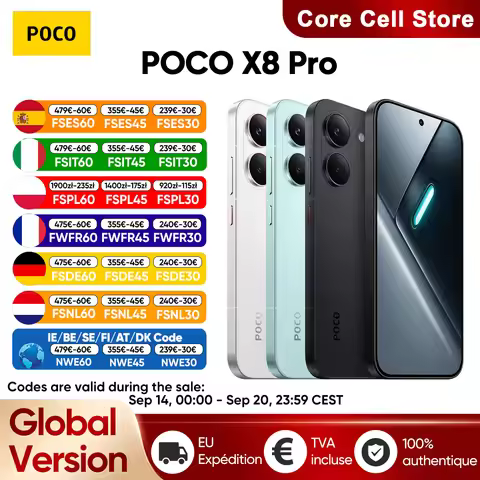 POCO X8 Pro 5G Global Version Smartphone Dimensity 8500-Ultra 6.59" 1.5K 120Hz Ultra-bright AMOLED D
