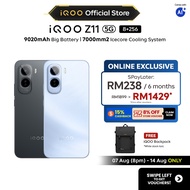 Online Exclusive iQOO Z11 5G 16*(8+8)+256GB 9020mAh 90W 7k mm² Icecore Cooling 144Hz 1.5K AMOLED Esp