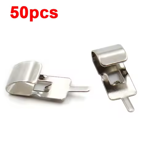 50pcs/ Replacement Metal Batteries Spring Contact Plate For 8650 Batteries Holder Battery Clip
