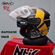 หมวกกันน็อคเปิดหน้าNHK รุ่น R1 ,แถมฟรีเสื้อยืดNHKและชิลด์ปรอท มีแว่นกันแดดในตัว รองรับหูฟังบลูทูธ Na