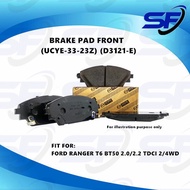 FORD RANGER T6 BT50 2.0/2.2 TDCI 2/4WD FRONT BRAKE PAD(UCYE-33-23Z(D3121-E)