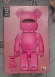 Bearbrick 空山基 Pink 粉紅電鍍 2G 400% + 100%(be@rbrick)