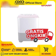 SHARP Mesin Cuci 2 Tabung ES-T70MW-PK