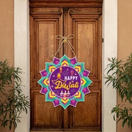 30PCS Diwali Festival Ornament Door Hanger Farmhouse Style Diwali Festival Front Door Sign Diwali Festival Decor Durable Easy Install Easy to Use