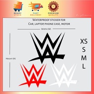 WWE Logo Reflective Stickers Sticker world wrestling entertainment kereta Waterproof Car Motor Lapto