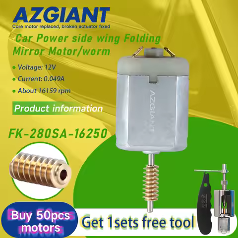 FK-280SA-16250 DC 12V Car Mirror Folding Motor Repair Worm Gear For 2000-2008 Honda Civic MK7 Brand 