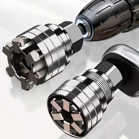 1 universal adjustable magic socket wrench, 10-19mm, multifunctional ratchet wrench head socket, rep