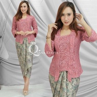 HARGA PROMO - STELAN KEBAYA BROKAT KUTU BARU ROK LILIT - KEBAYA MODERN - KEBAYA WISUDA MURAH - KEBAY