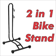 Basikal L Stand Parking Display With Hook Bike Stand 2 in 1 Cycling Bicycle MTB RB Cycling Parking