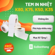 INVOICE PRINTING PAPER k80*45 [ sobanhang ] Sales Book Printing Paper: Combo of 3 rolls