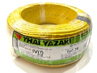 YAZAKI iEC06 1x 0.75 IV (f)สายไฟ สายอ่อน THW(f) 0.75 sqmm มีหลายสี