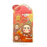 SANRIO - Osaru No Monkichi 港版 2025 蛇年 賀年 紅色造型 利是封 10個裝 紅封包 紅包 壓歲錢 新年 8.2x12cm 馬騮仔 淘氣猴