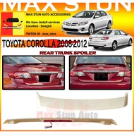 TOYOTA COROLLA ALTIS 2008-2012 OE SPOILER COROLLA REAR TRUNK SPOILER WITH LED ALTIS ORI LOOKSPOILER 