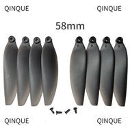 QINJUE Folding Propeller Blades, Black Plastic Remote Control Drone Parts, Universal 58mm/66mm Quadc