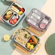 JUNYUE88WL Lunch Boxes, 304 Stainless Steel with Tableware Picnic Box, Dinnerware Leakproof 2/3 Grid