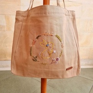 Khaki bunny tote bag