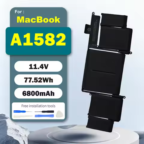 A1582 11.4V A1502 Battery for MacBook Pro 13 Inch Retina A1502 (Mid 2014 Early 2015 Late 2013) A1493