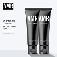 Amr Men Face Concealer Cream素颜霜遮瑕防水Concealer Waterproof Sweat-proof Long-lasting Bb Cream No Powder