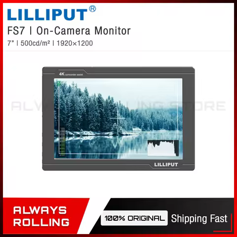 LILLIPUT FS7 7 Inch Full HD Monitor 4K HDMI-Compatible 3G-SDI Camera-Top Monitor for Camcorder&DSLR 