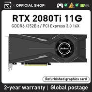 SKJYR JIESHUO RTX 2080TI 11GB 352bit GDDR6 Turbofan NVIDIA Rtx 2080 Ti ซีรีส์ Rtx2080ti การ์ดจอคอมพิ