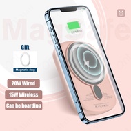 🇸🇬[SG STOCK] 15W Magnetic Wireless Powerbank Magsafe 20W Wired Fast Charging Power Bank 5000mAh 1000