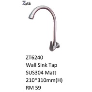 Zyta ZT6240 Wall Mounted Sink Tap SUS304 Matt 210*310mm[H]