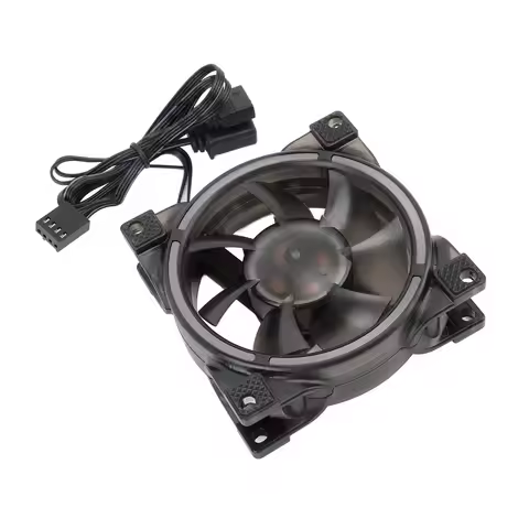 Low Noise 800-2500RPM 80mm PWM ARGB Case Fan 7 Blades 5V PWM PC Case Fan ARGB Case Fan Radiator