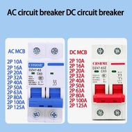 2P AC/DC Mini Circuit Breaker 16A-125A DZ47-63 DZ47-63Z SolarBatter Overcurrent Protection MCBSwitch