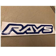 Blue RAYS sticker TE37 Rays Vinyl sticker