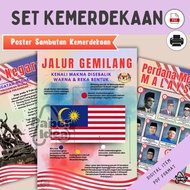 Kemerdekaan Patriotik Poster Set Keceriaan Kelas Madani Sejarah Tokoh Pejuang Kemerdekaan Malaysia