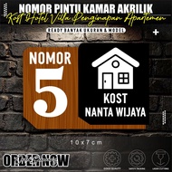 STARSIGN Custom Acrylic Boarding House/Hotel/Villa/Buffer/Apartment/Loker Door Number-NKA 7