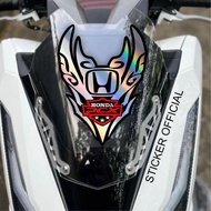 PCX motorcycle visor, embossed sticker, embossed sticker visor, honda PCX