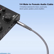 zebeaacc Premium TRS 1 4Inch Stereo Audios Cable with Braide Coating Metal Cores for Keyboards Mixer