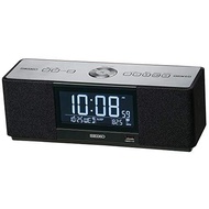 SEIKO SS501K Alarm Clock Table clock Multi Sound Speaker Radio Listening Digital Bluetooth Black