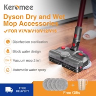 Keromee Deluxe Dyson bahagian Electric Dry and Wet Mop Cleaning Head Accessories For Dyson V7V8V10V11V12 digital slim