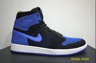 NIKE Air Jordan 1 Retro High Flyknit 喬丹 1代 高筒 黑藍 編織 Black Royal