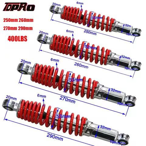 400LBS Front Suspension Shock Absorber For 25/26/27/29cm Motorcycle 50 70 90 110 125cc Dirt Pit Bike