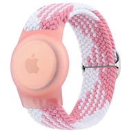 Tracker Holder Watch Bracelet Braided Solo Loop For Apple AirTags Kids Wristband Anti-Scratch Cover 