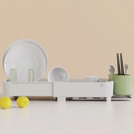 【新色】加拿大 ZUUTii 可伸縮碗盤瀝水架(奶茶灰/綠)