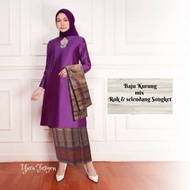 BAJU KURUNG SONGKET SELENDANG/KEBAYA KURUNG SONGKET/BAJU KURUNG SITI NURBAYA/KEBAYA KURUNG SONGKET